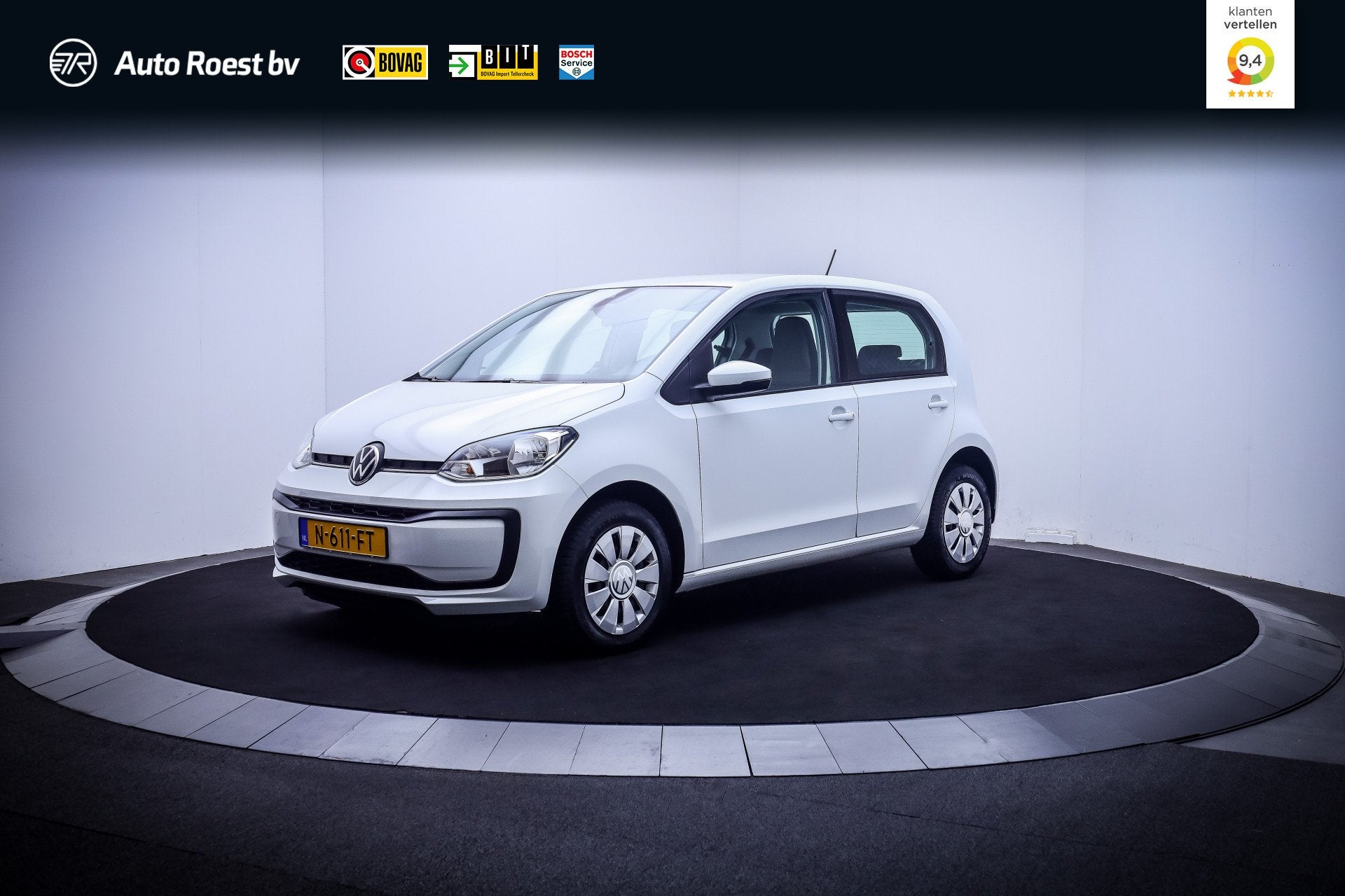 Volkswagen up! 1.0 CAMERA | CLIMA | TOMTOM | LANE ASSIST | D, Auto's, Stof, Gebruikt, Electronic Stability Program (ESP), 4 stoelen