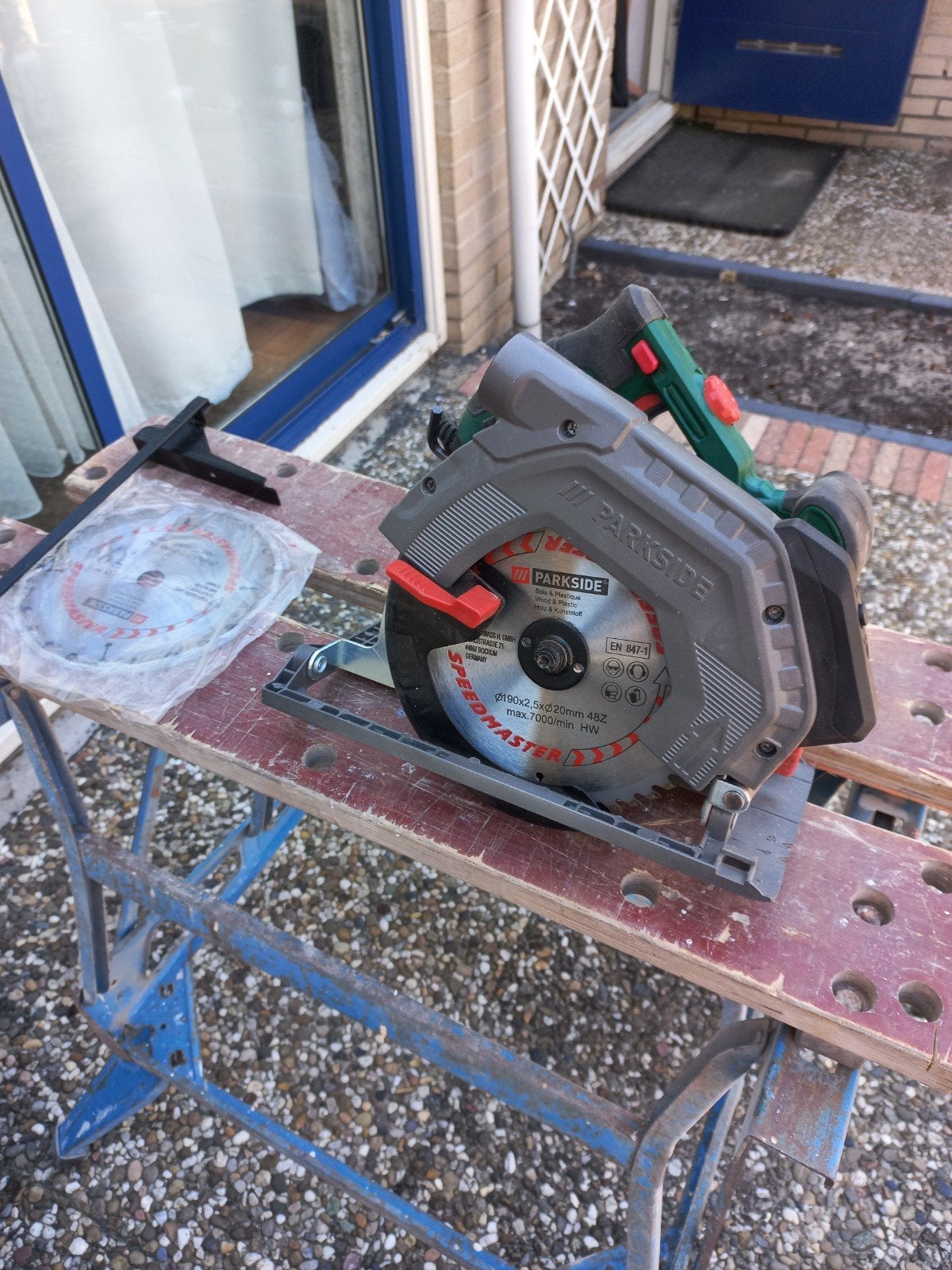 Cirkelzaagmachine Parkside., Invalzaag, Ophalen of Verzenden, Zo goed als nieuw, 30 tot 70 mm