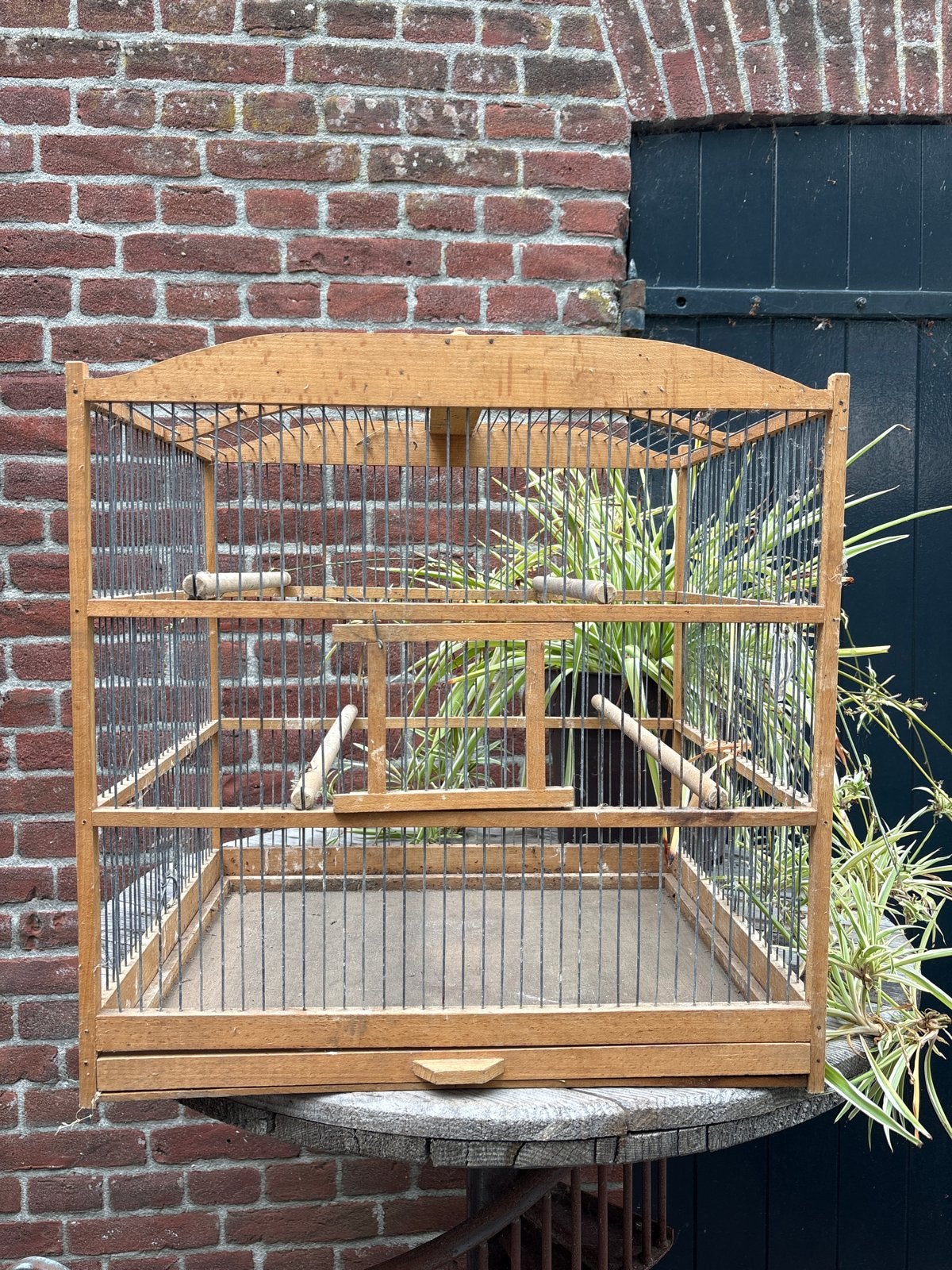 Handgemaakte houten vogelkooi, Ophalen, Hout, Vogelkooi