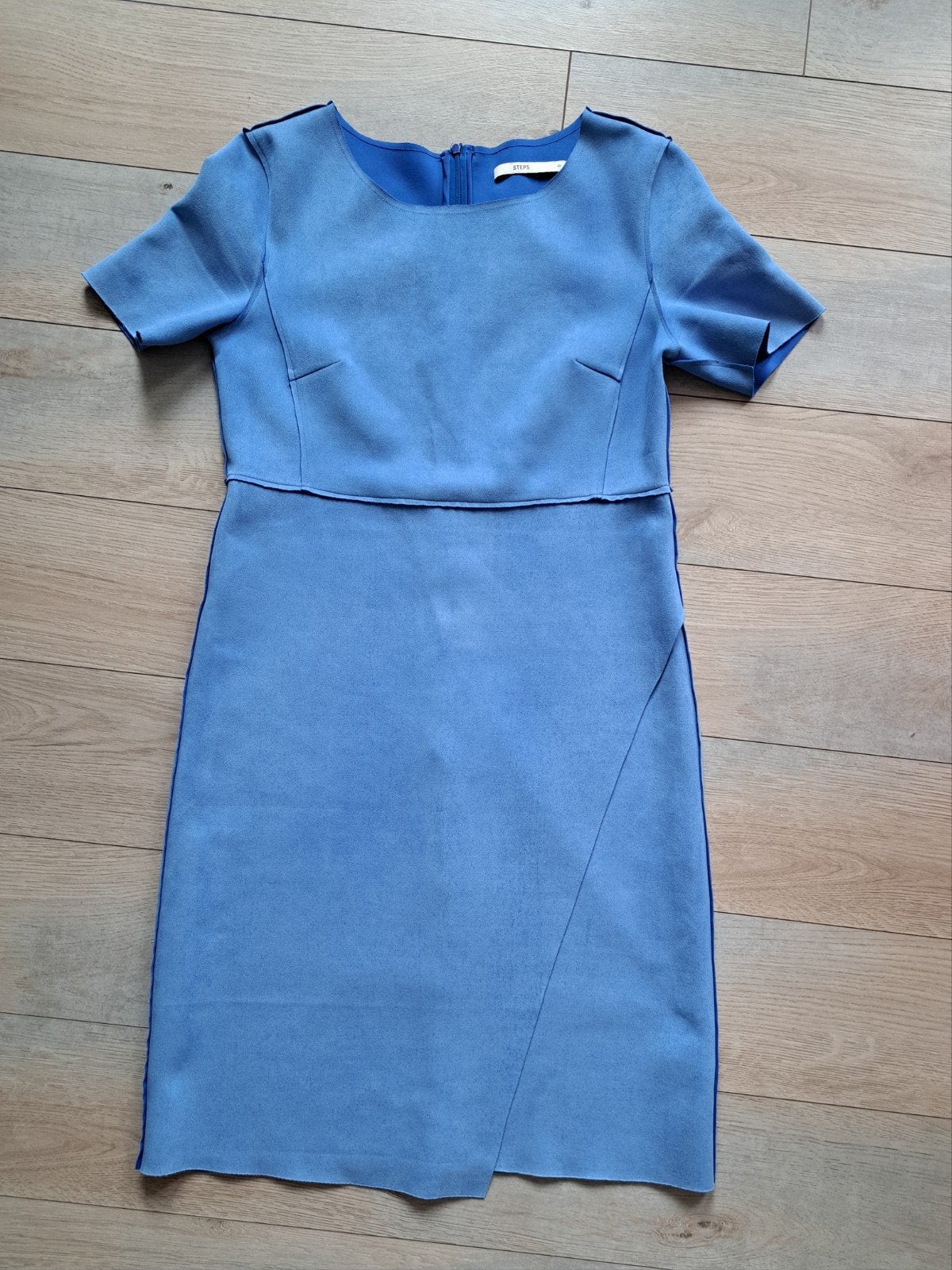 Steps jurk, Kleding | Dames, Jurken, Maat 38/40 (M), Blauw, Ophalen of Verzenden, Zo goed als nieuw