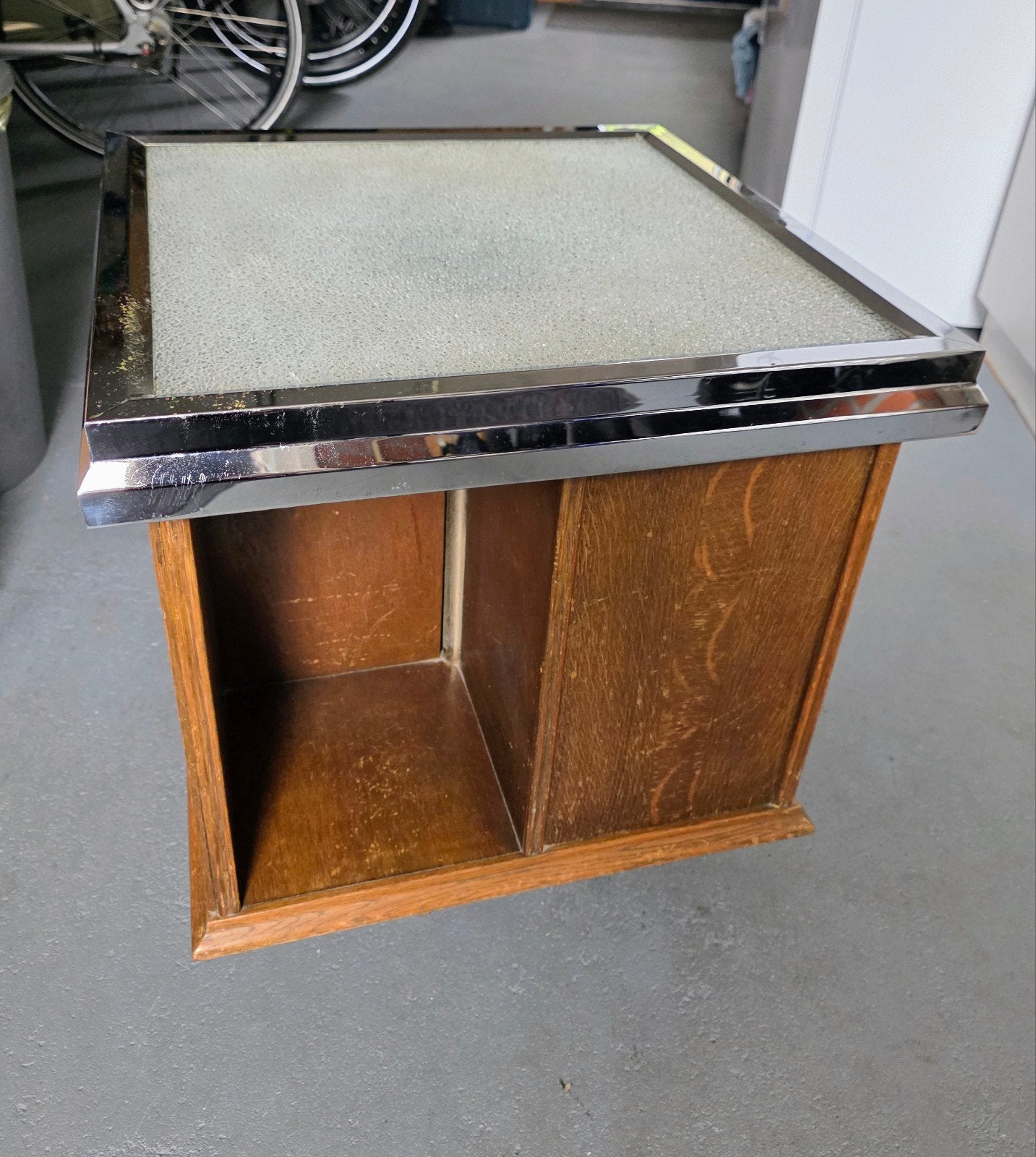 Oude vintage/antieke rooktafel + toebehoren, Ophalen