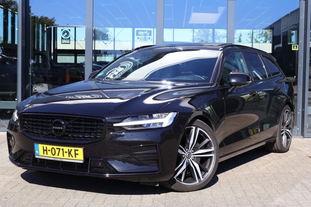 Volvo V60 2.0 T5 R-DESIGN / Panorama dak / 250 PK, Auto's, Volvo, 15 km/l, 4 cilinders, Zwart, Leder