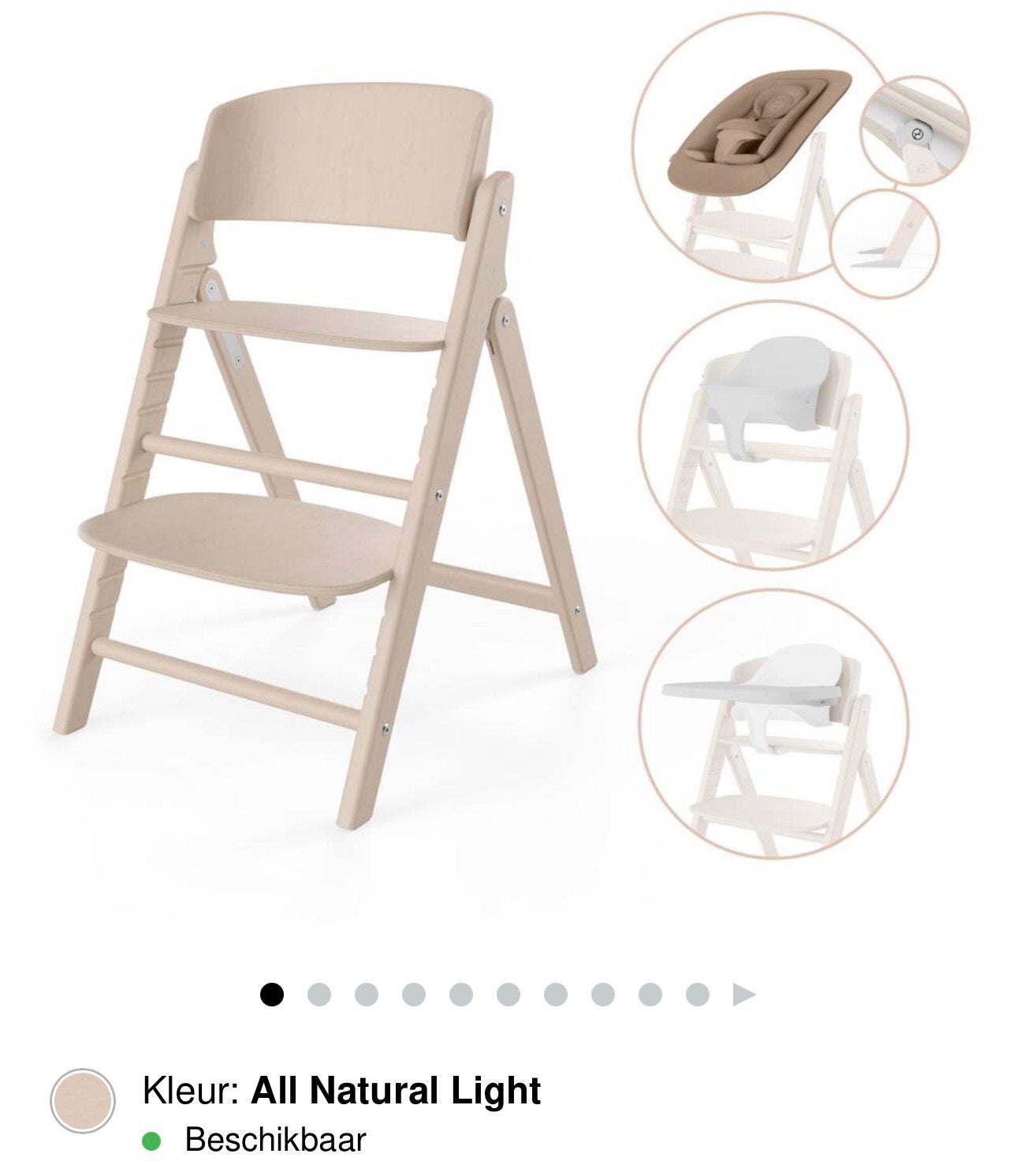 NIEUW in doos. Cybex click & fold 4-1 kinderstoel, Ophalen, Nieuw, Meegroeistoel, Afneembaar eetblad