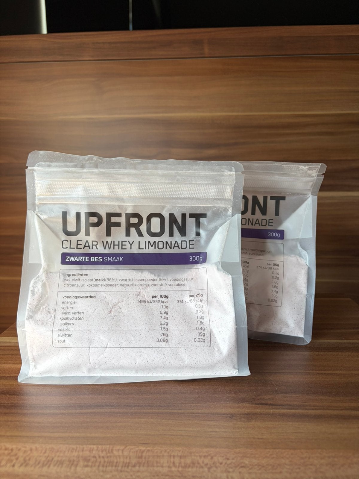 Upfront Clear Whey Limonade Zwart Bes Zak (300 gram), Ophalen, Nieuw, Poeder of Drank