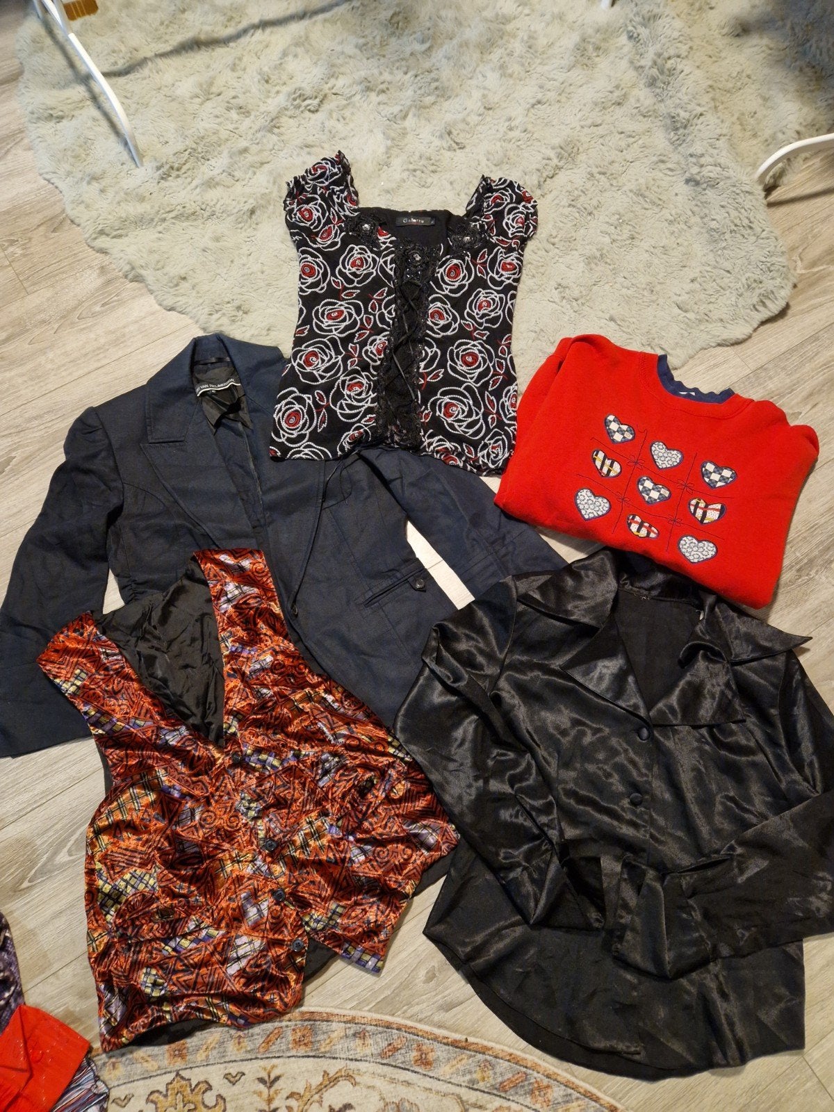hele grote partij vintage kleding! 117x blouses, truien, etc, Verzenden, Zo goed als nieuw