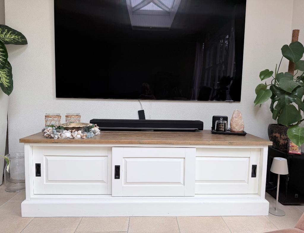 Tv kastje, Ophalen, 100 tot 150 cm, Zowel modern als landelijk, Zo goed als nieuw