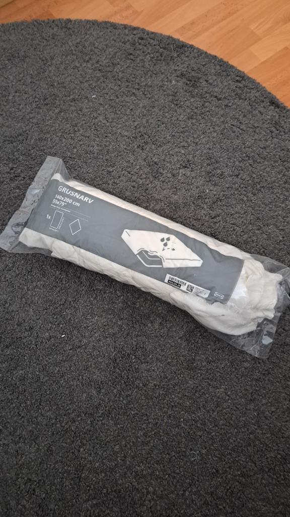Ikea Grusnarv 140x200 matrasbeschermer, Ophalen, Nieuw, Eenpersoons, Wit