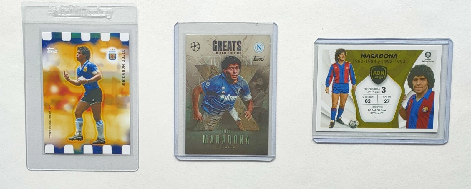 Maradona Barcelona.. Napoli.. Argentinië Topps èn Panini, Verzenden, Zo goed als nieuw, Buitenlandse clubs, Poster, Plaatje of Sticker