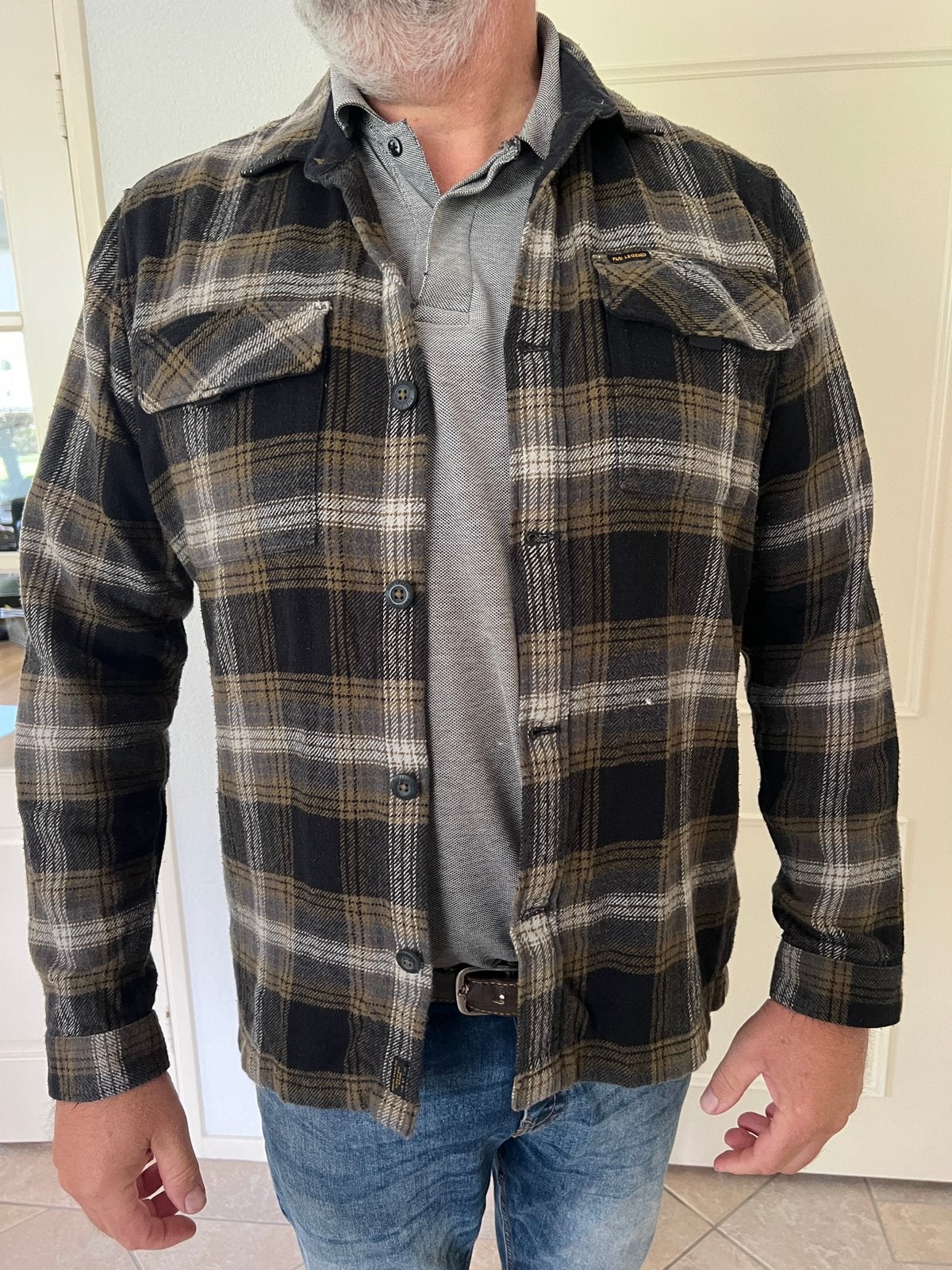 Pme legend overhemd maat xl in mooie staat houthakkers, Ophalen of Verzenden, Zo goed als nieuw, Maat 56/58 (XL), Bruin