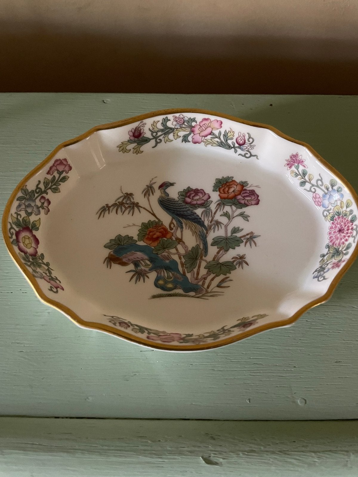 Wedgwood Kutani Crane Schaaltje 13 cm - Bone China, Ophalen of Verzenden