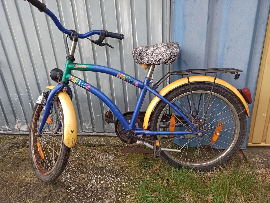 Camping fietsjes kinderen, Fietsen en Brommers, Fietsen | Cruisers en Lowriders, 55 tot 59 cm, Ophalen, Gebruikt, Staal
