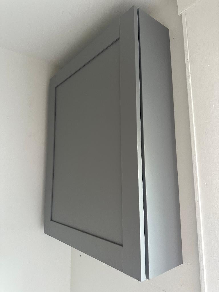 IKEA ENHET Wall Cabinet with 2 Shelves – Grey, Ophalen, Zo goed als nieuw