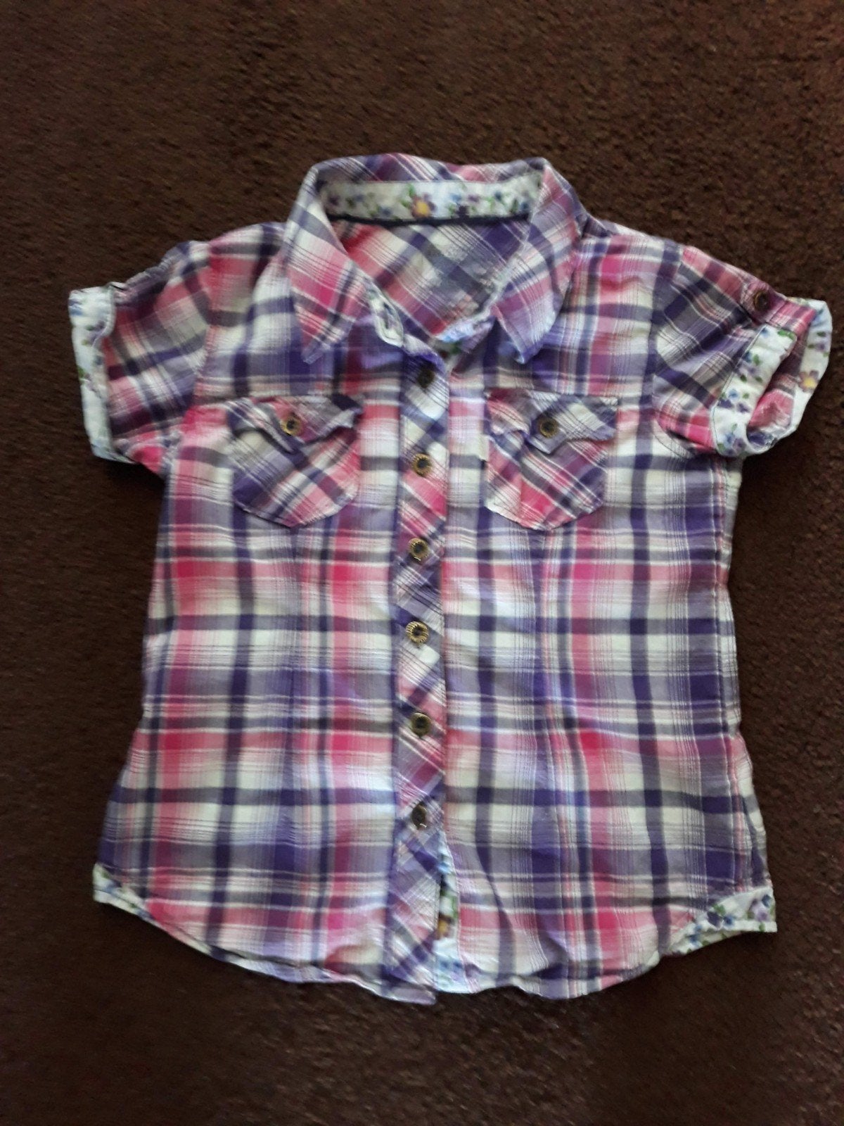 leuke geruite Levi's blouse maat 116, Gebruikt, Meisje, Overhemd of Blouse, Ophalen of Verzenden