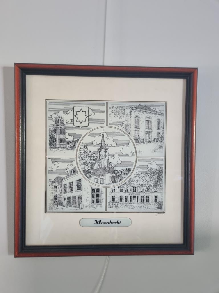Gravure dorp Moordrecht, Ophalen of Verzenden