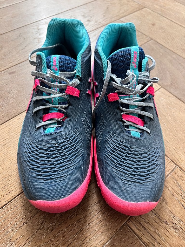 ASICS GEL-RESOLUTION X PADEL - Padelschoenen - Maat 43.5, Ophalen of Verzenden, Zo goed als nieuw, Padelschoenen