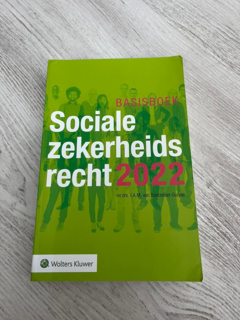 boek: sociale zekerheidsrecht 2022, 9789013163780, Boeken, Ophalen of Verzenden, Alpha, Zo goed als nieuw, HBO