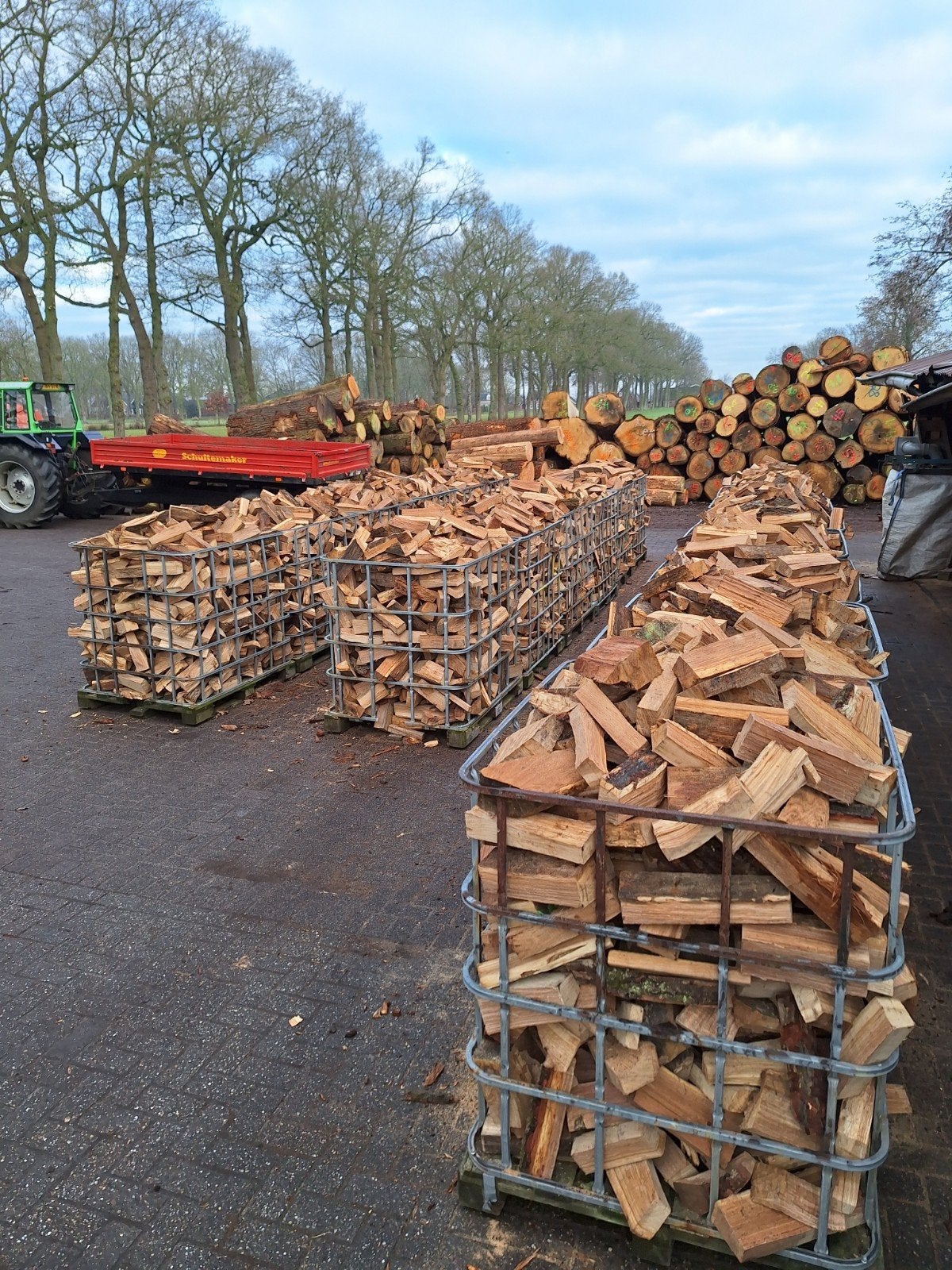 Eiken Haardhout! 100% Eiken!, 6 m³ of meer, Ophalen, Eikenhout