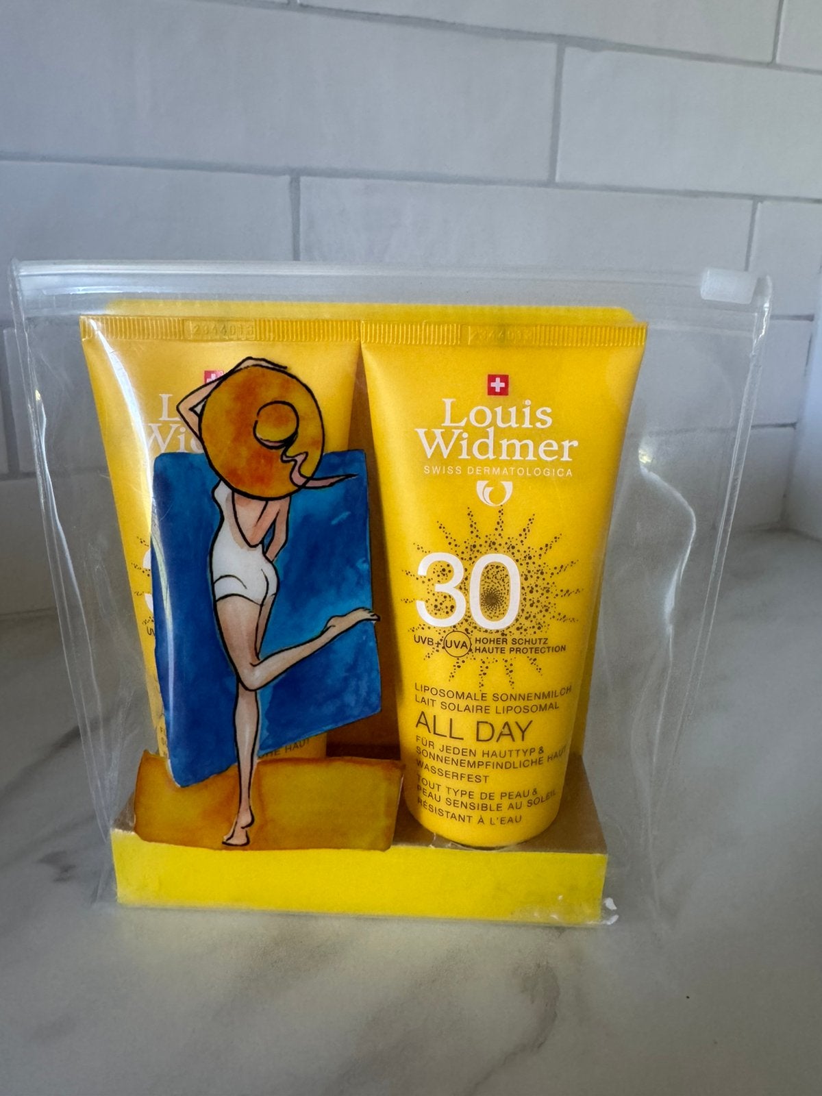 ️ Louis Widmer All Day Zonnebrand SPF 30 – 2x100ml, Ophalen of Verzenden, Nieuw, Zonnebrand of After Sun