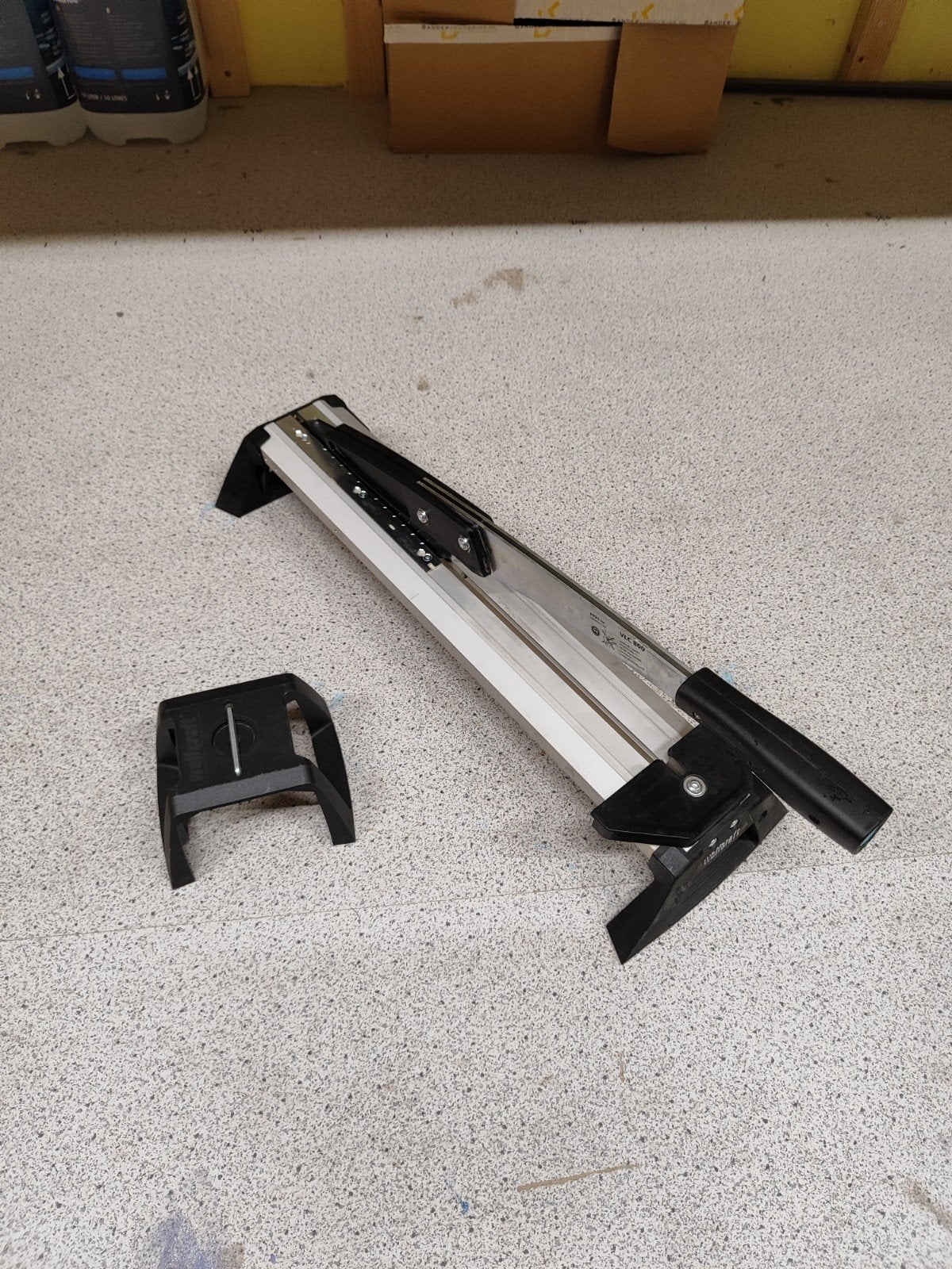 Wolfcraft VLC 800 Laminaatsnijder - Zo goed als nieuw, Doe-het-zelf en Verbouw, Gereedschap | Handgereedschap, Ophalen, Zo goed als nieuw