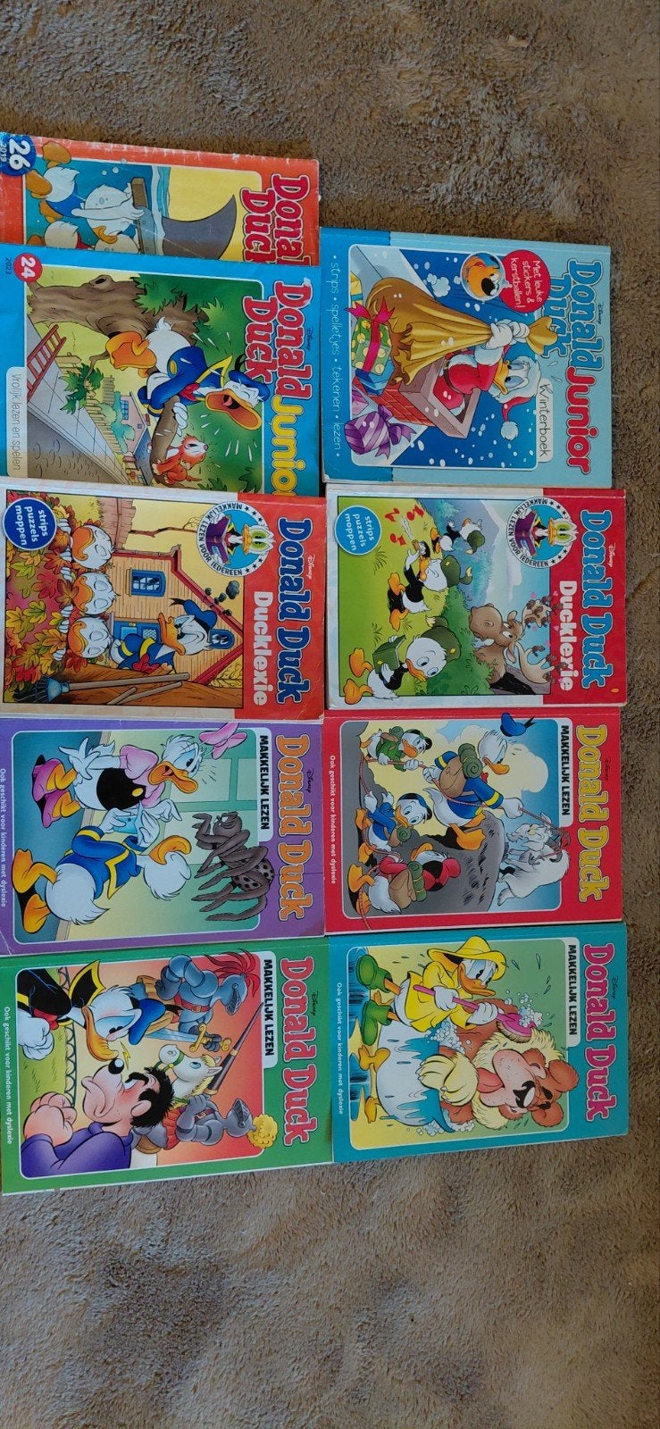 Donald Duck Ducklexie & Junior - Makkelijk Lezen Stripboeken, Boeken, Meerdere stripboeken, Ophalen of Verzenden, Gelezen, Walt Disney