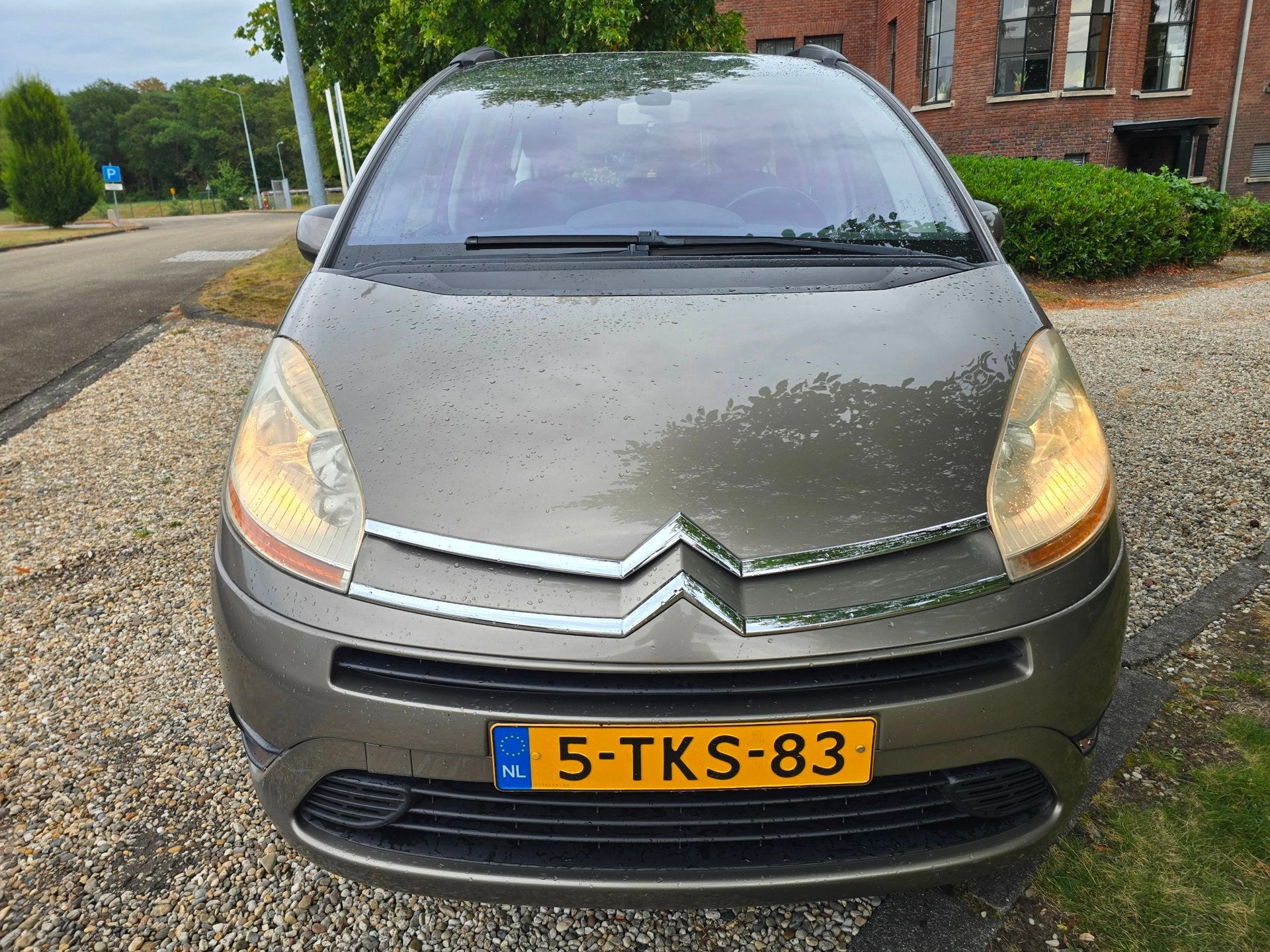 Citroen Grand C4 Picasso 1.8-16V Séduction 7p. Airco trekha, 125 pk, Gebruikt, 4 cilinders, Bruin