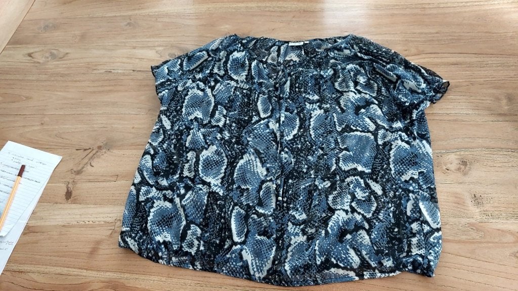 Blouse shirt tuniek Vrolijke print met details Maat EEL, City Life, Blauw, Maat 46/48 (XL) of groter, Ophalen of Verzenden