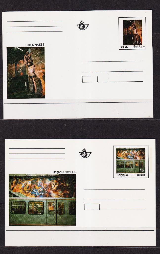 België 1994 Geïllustreerde briefkaarten BK46-BK47 **, Postzegels en Munten, Ophalen, Briefkaart