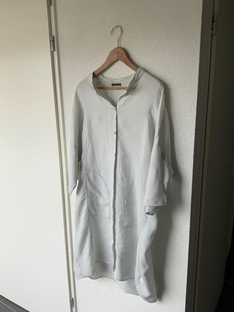 Oska linnen blouse, Maat 38/40 (M), Wit, Ophalen of Verzenden, Gedragen