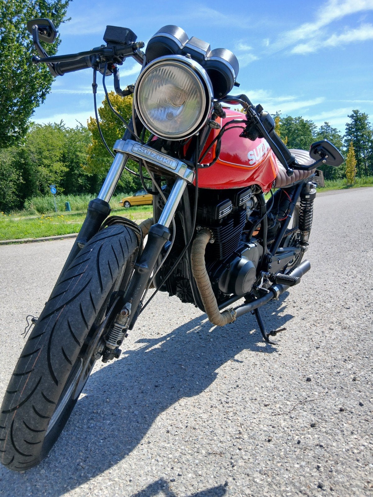 Te koop Suzuki gsx400e caferacer, 400 cc, 2 cilinders, Occasion, Particulier