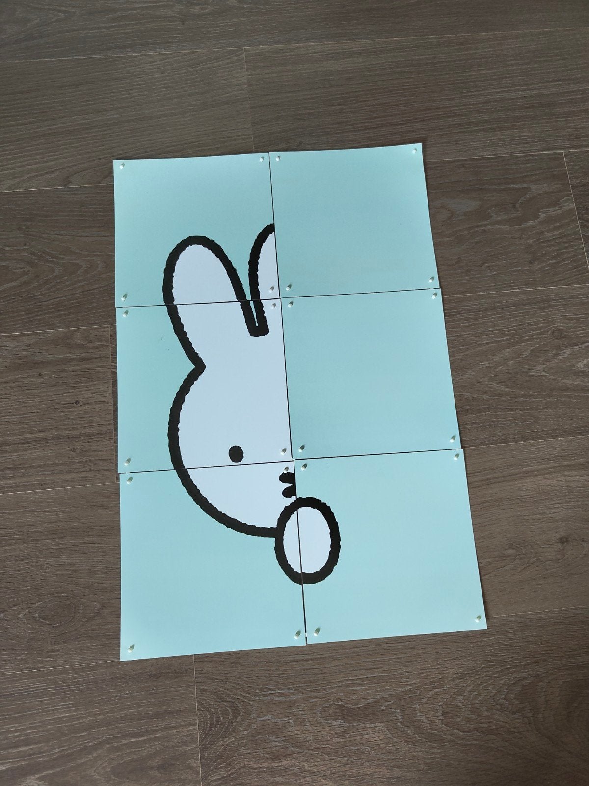 IXXI Nijntje puzzel/wanddecoratie, Gebruikt, Dieren, Meerkleurig, Ophalen of Verzenden
