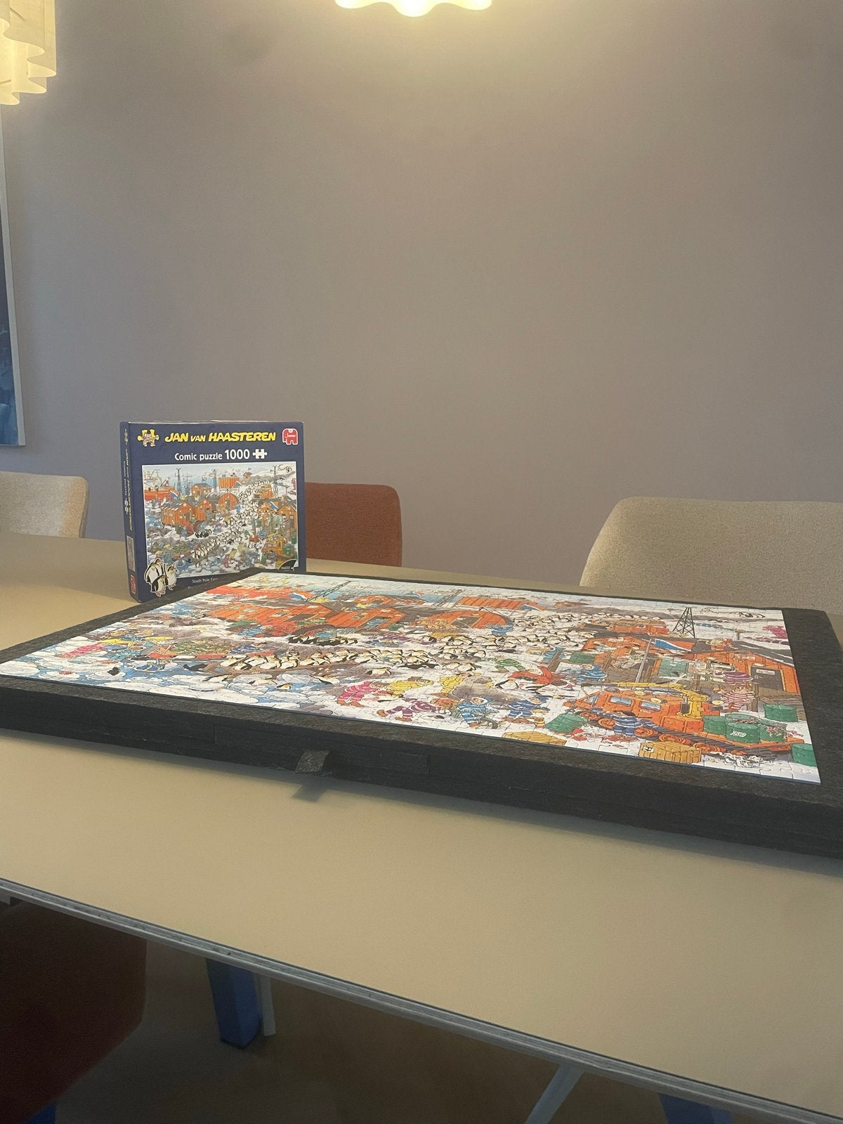 Jan van Haasteren puzzel 1000 stukjes - Zuidpoolexpeditie, Ophalen of Verzenden, 500 t/m 1500 stukjes, Zo goed als nieuw, Legpuzzel