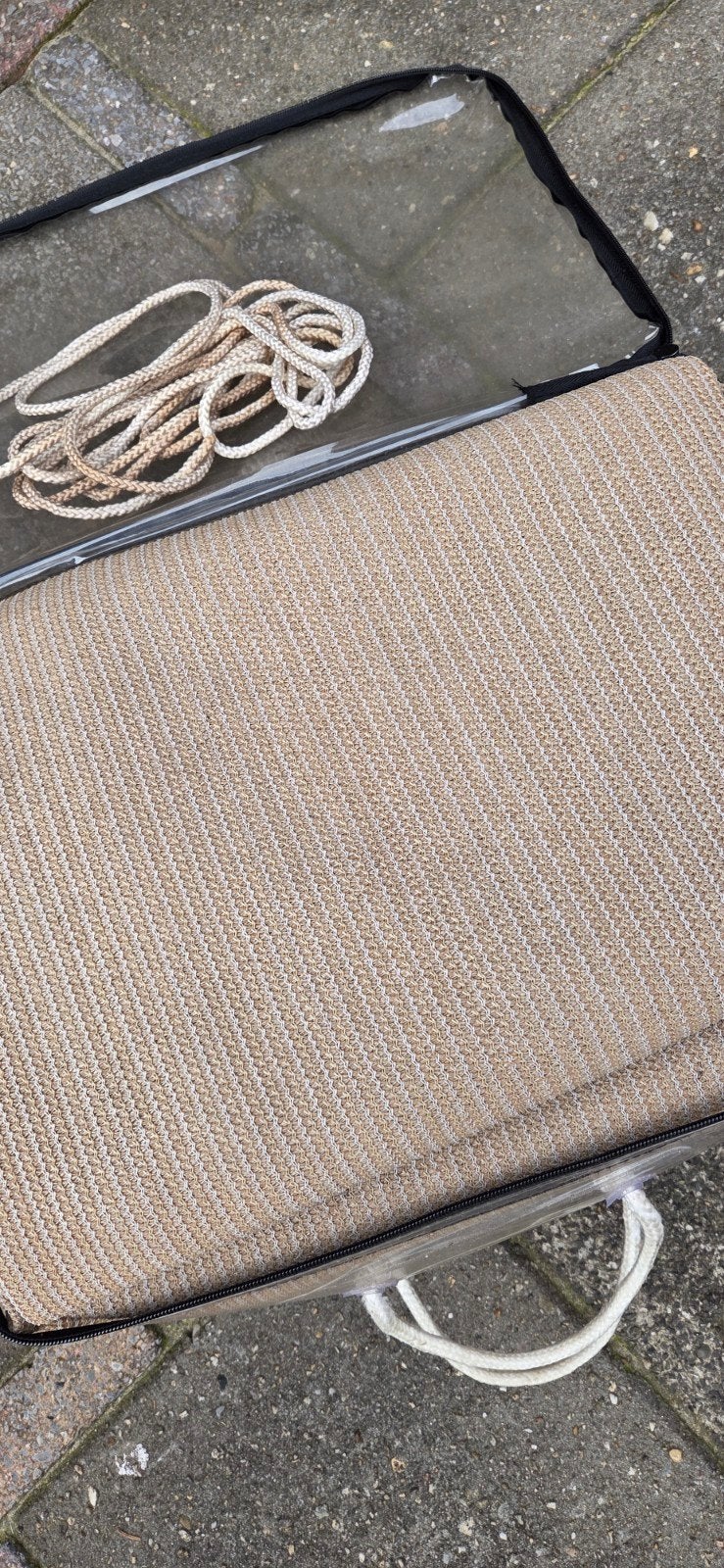 Coolfit Schaduwdoek Shade Sail - Zandkleurig, Tuin en Terras, Ophalen, Zo goed als nieuw