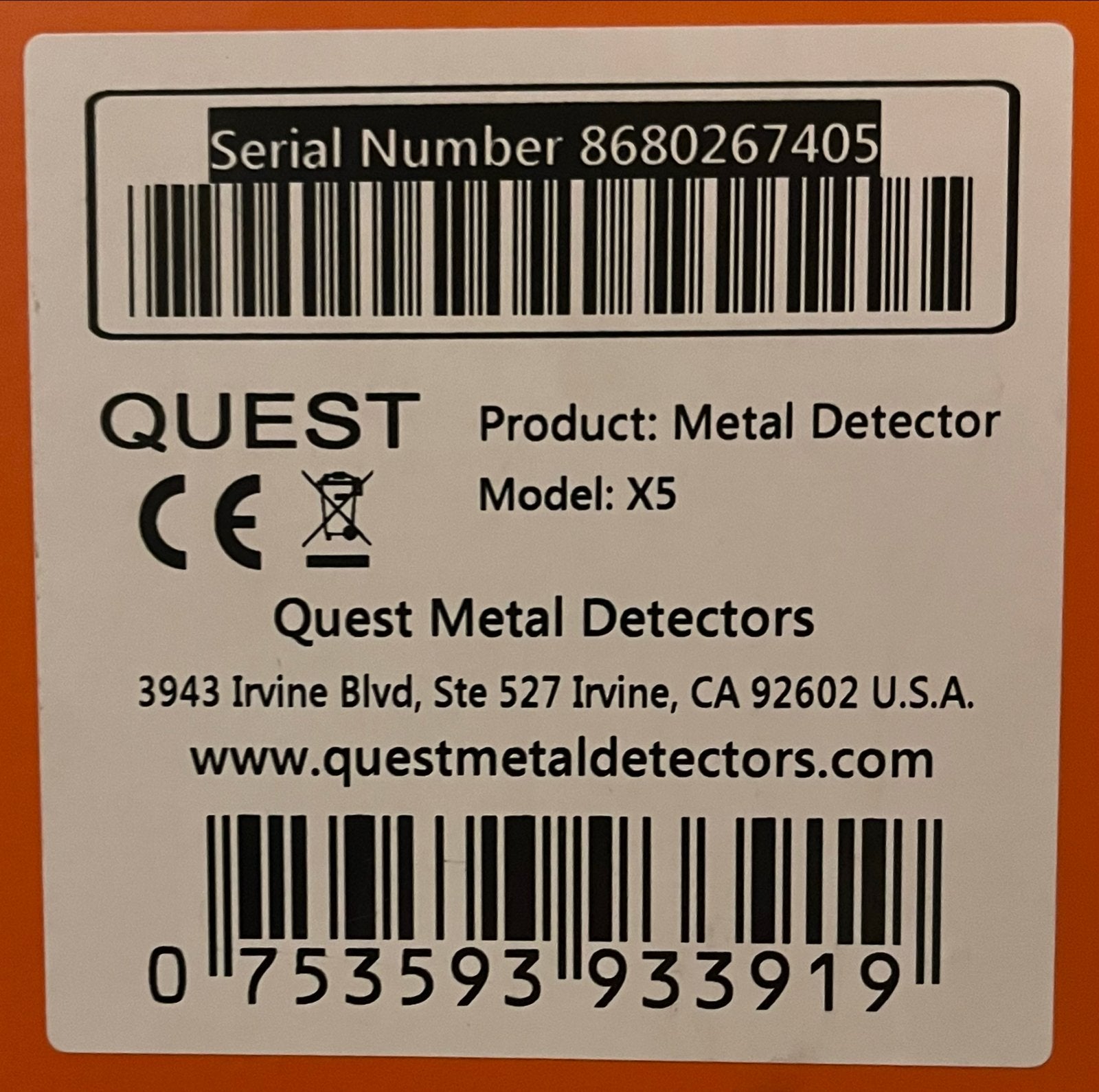 Foto 12 van Quest X5 Metaaldetector - Zo goed als nieuw!