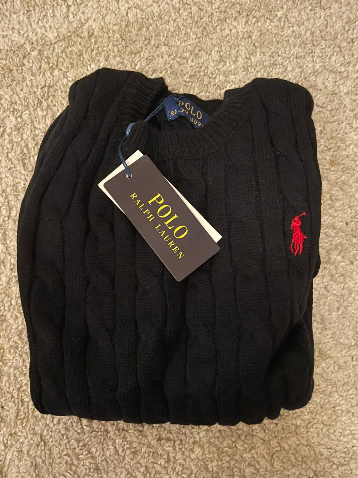 Ralph lauren trui nieuw, Verzenden, Nieuw, Maat 48/50 (M), Zwart