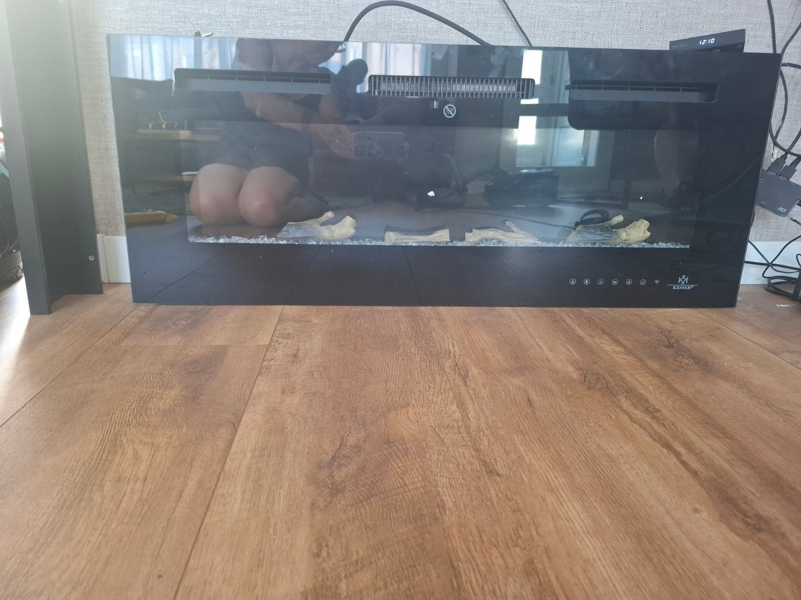 Kesser Elektrische Haard met Vlammeneffect en Verwarming, Huis en Inrichting, Haarden, Ophalen