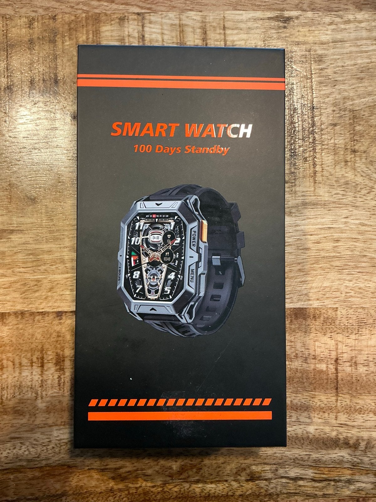 Smartwatch met 100 dagen standby en gezondheidsfuncties, Zwart, Ophalen of Verzenden, Zo goed als nieuw, Waterdicht