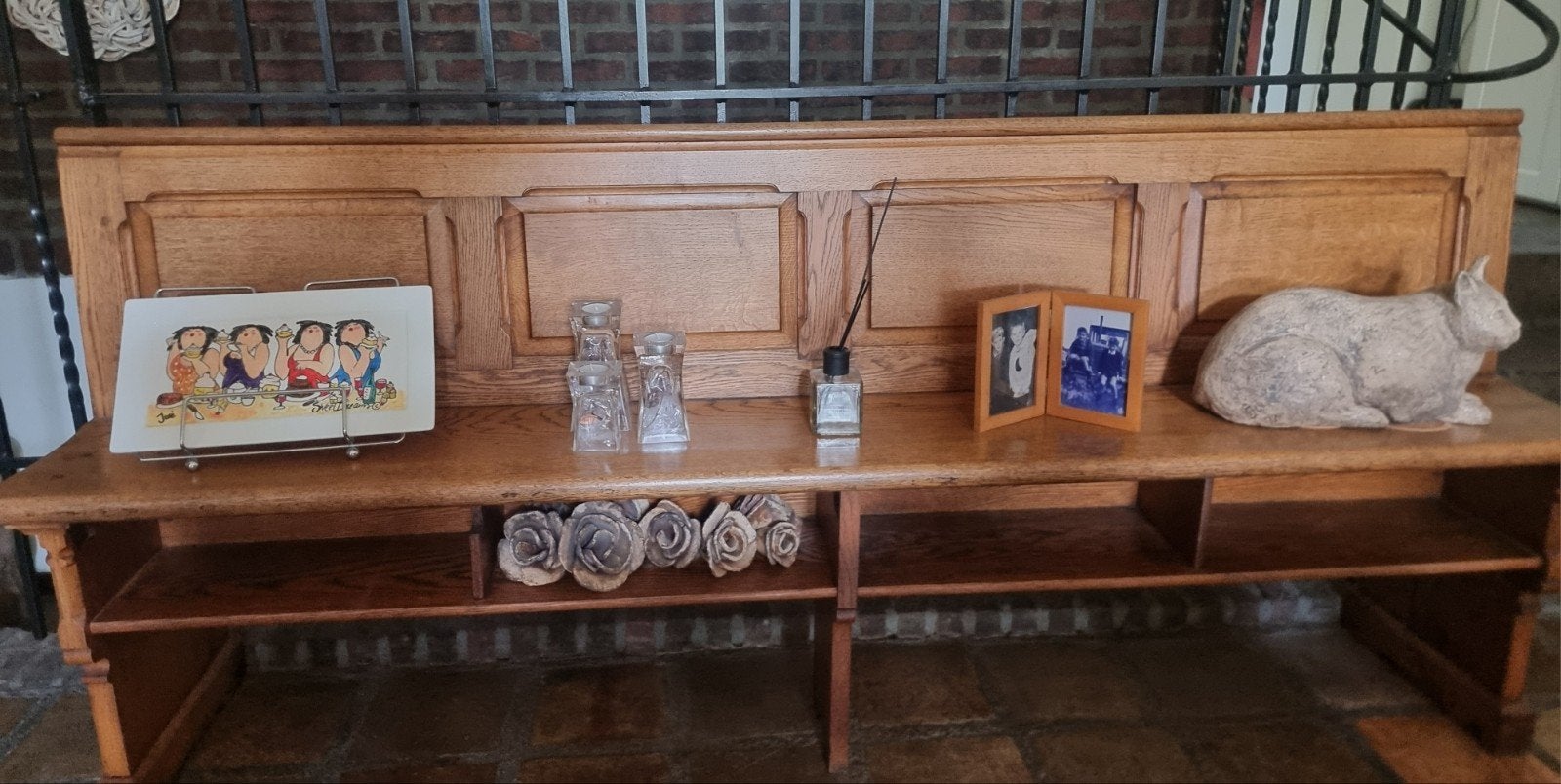 Eiken kerkbank, Ophalen, 25 tot 50 cm, Rechthoekig