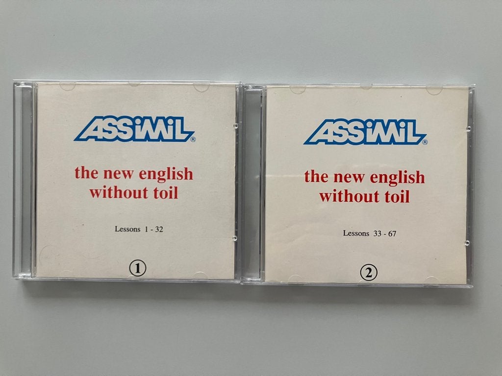 2 Assimil CD’s The New English without Toil - Geen boek, Boeken, Ophalen of Verzenden, Gelezen