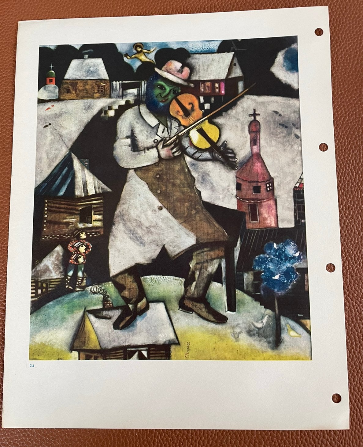 Marc Chagall De violist, Ophalen of Verzenden