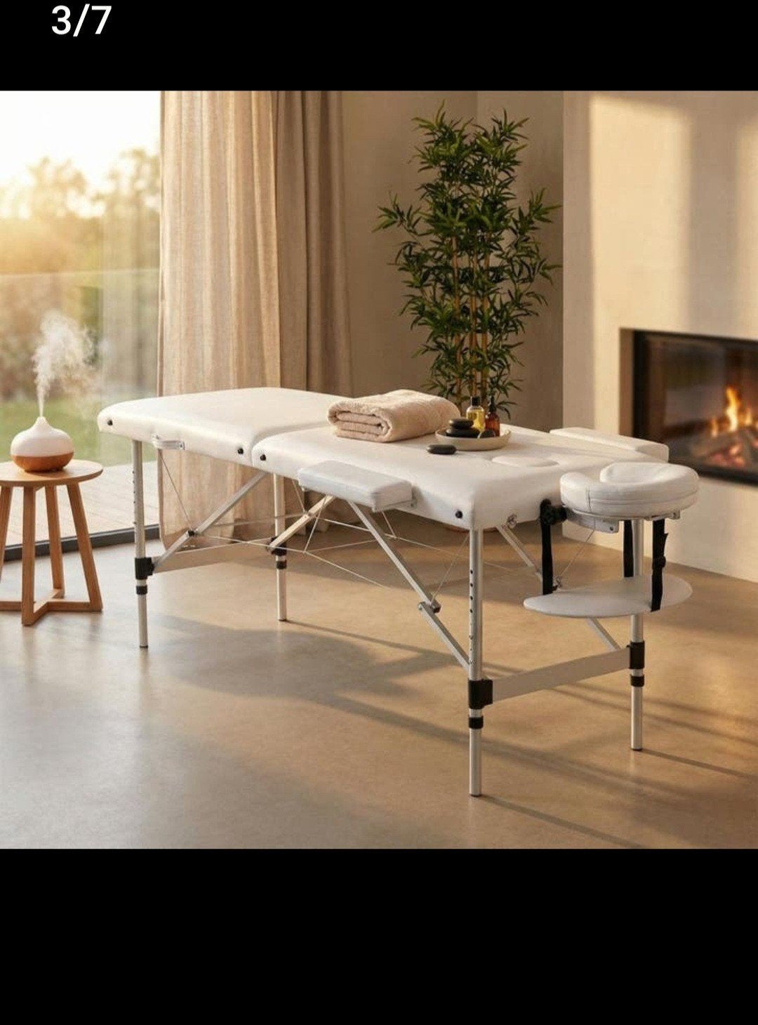 Massagetafel wit, Ophalen, Zo goed als nieuw, Massagetafel