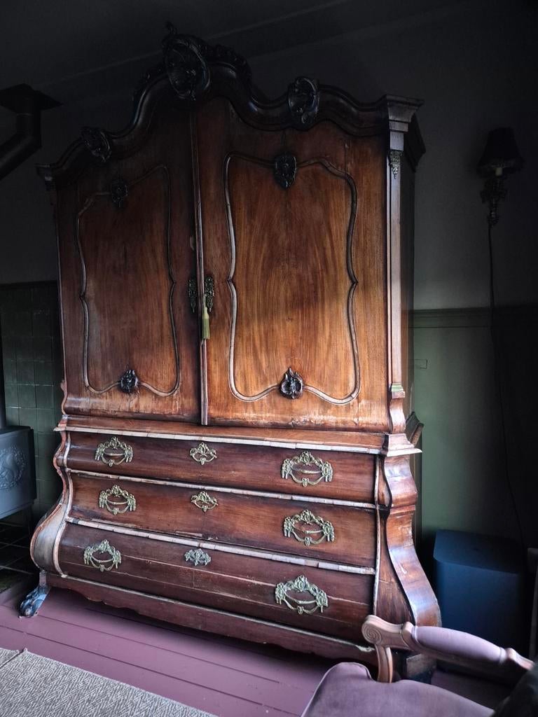 Antieke Kabinet Kast met Lades - Klassiek Design, Ophalen of Verzenden