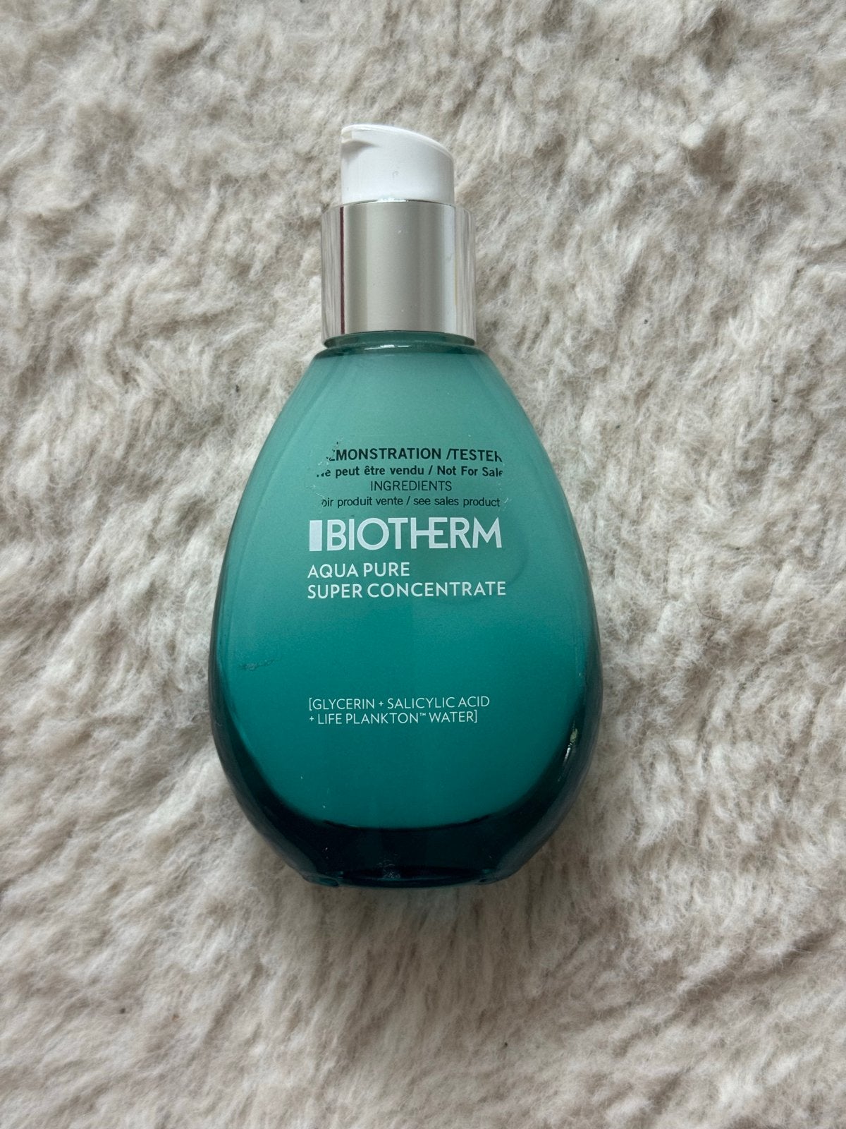 Biotherm Aqua Pure Super Concentraat (Tester), Ophalen of Verzenden, Gebruikt, Gehele gezicht, Verzorging