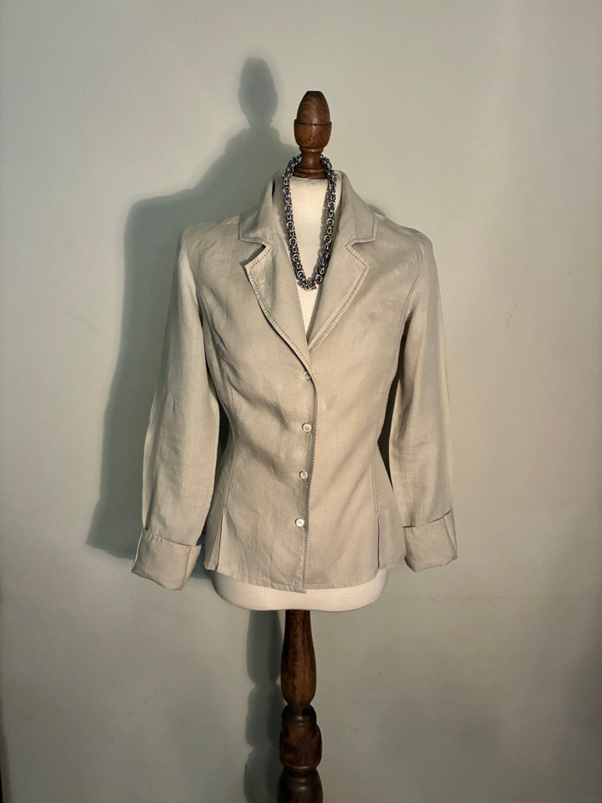 SCAPA JASJE LINNEN BEIGE, Maat 38/40 (M), Verzenden, Beige, Zo goed als nieuw
