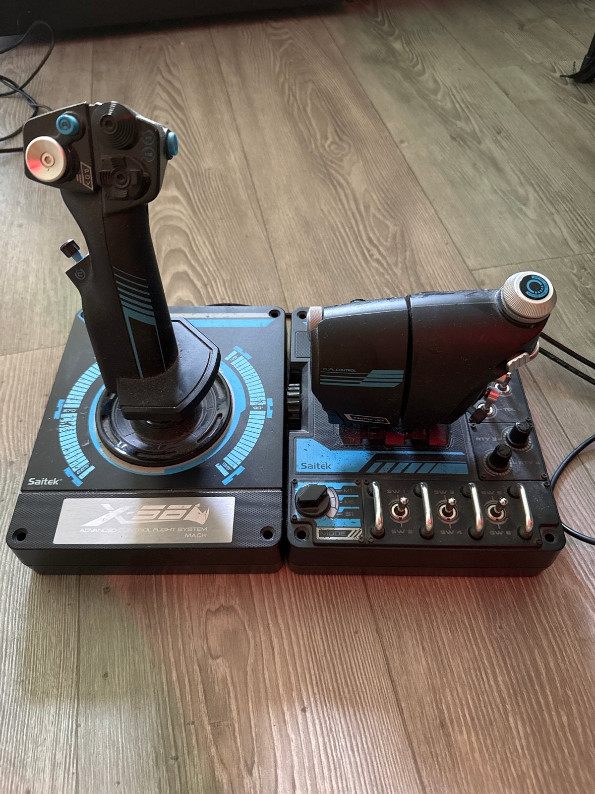 Saitek X-56 Rhino H.O.T.A.S. Flight Stick en Throttle, Gebruikt, PC, Overige typen, Overige merken