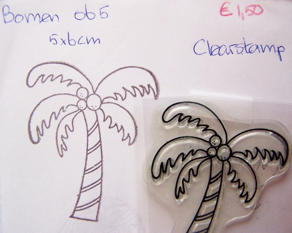 Bomen 065 Clearstamp, Ophalen of Verzenden, Gebruikt, Houten stempel