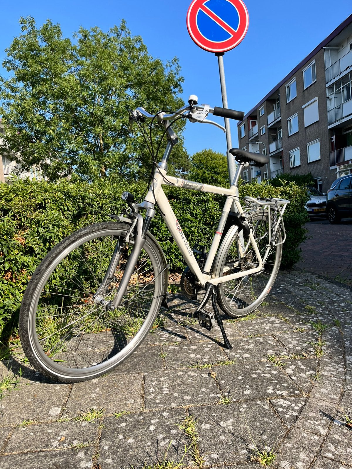 MOET WEG / Montego Traveller / Herenfiets / Wit / compl., Velgrem, Versnellingen, Zo goed als nieuw, 53 tot 57 cm