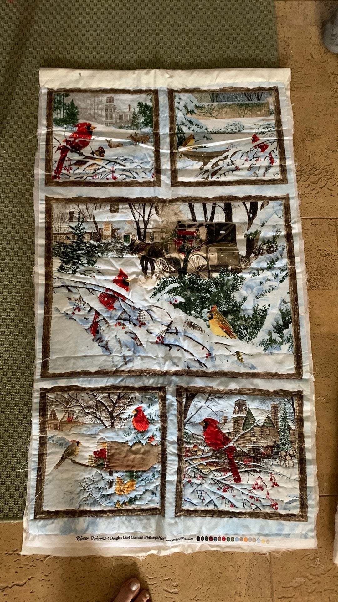 Kerst quilt, Ophalen of Verzenden, Zo goed als nieuw, Borduurpakket