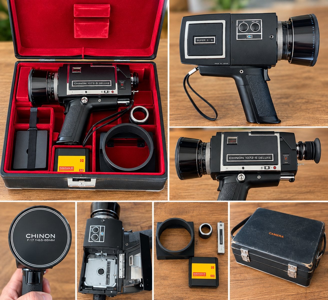 Chinon 1072-S Deluxe Super 8 camera – werkend – complete set, Ophalen, 8mm