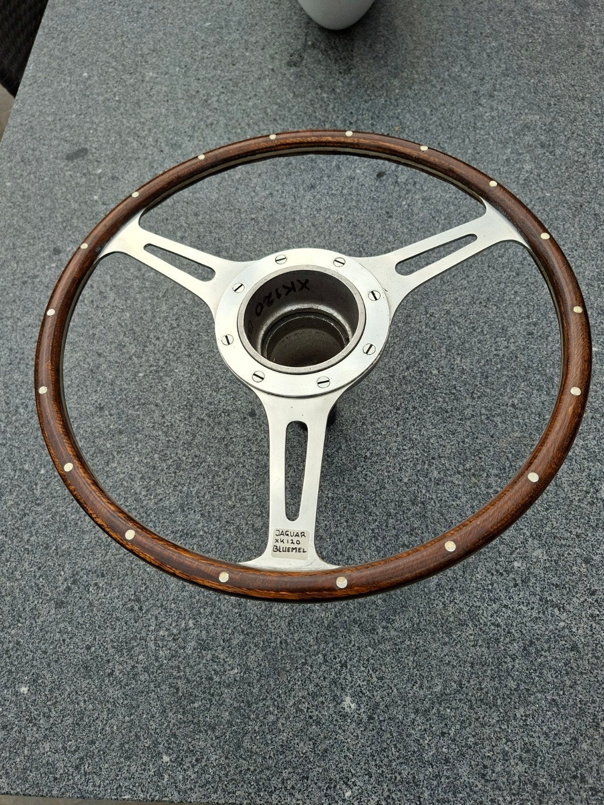 JAGUAR XK BLUEMELL HOUTEN STUURWIEL, Ophalen of Verzenden