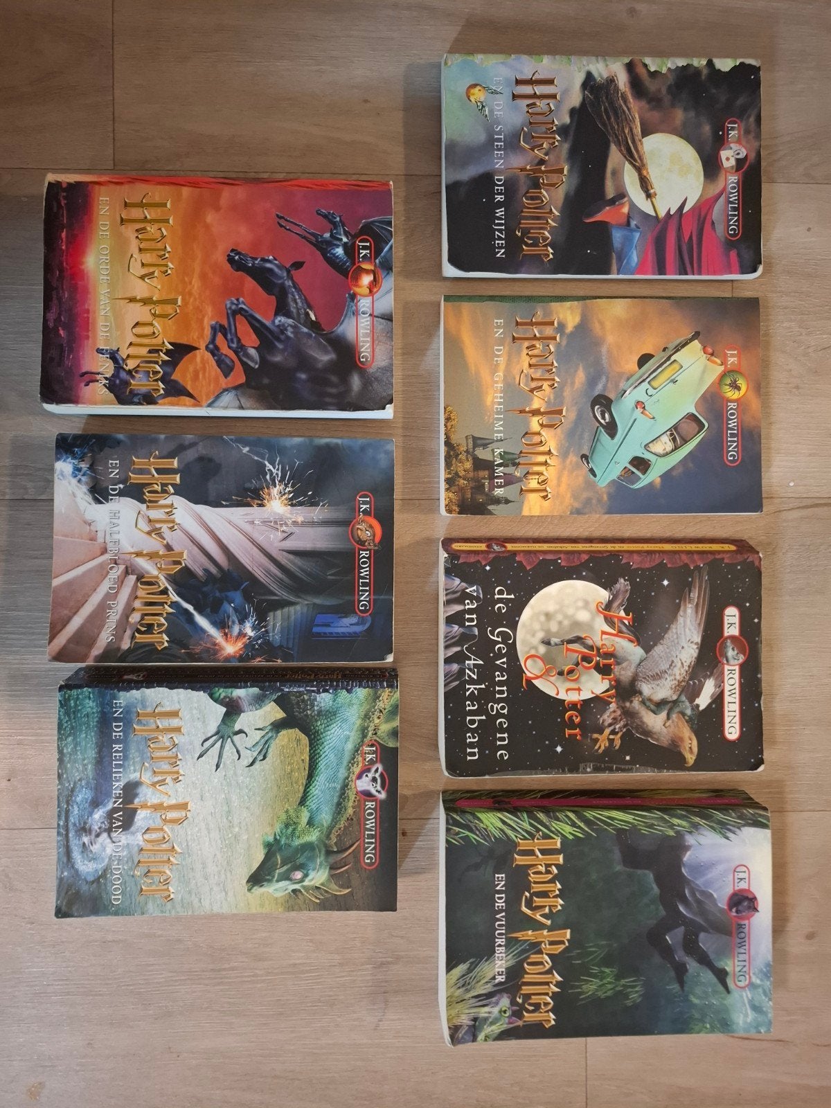 Complete Harry Potter Boekenserie (7 delen) - J.K. Rowling, Ophalen of Verzenden, Gelezen, J.K. Rowling